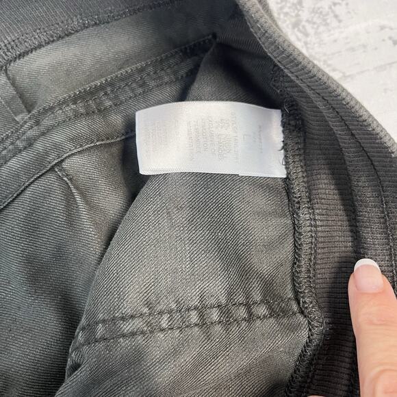 Level 99 Army Green Camo Pants size Large Linen Stretch Joggers Cuffs Drawstring - Picture 5 of 9